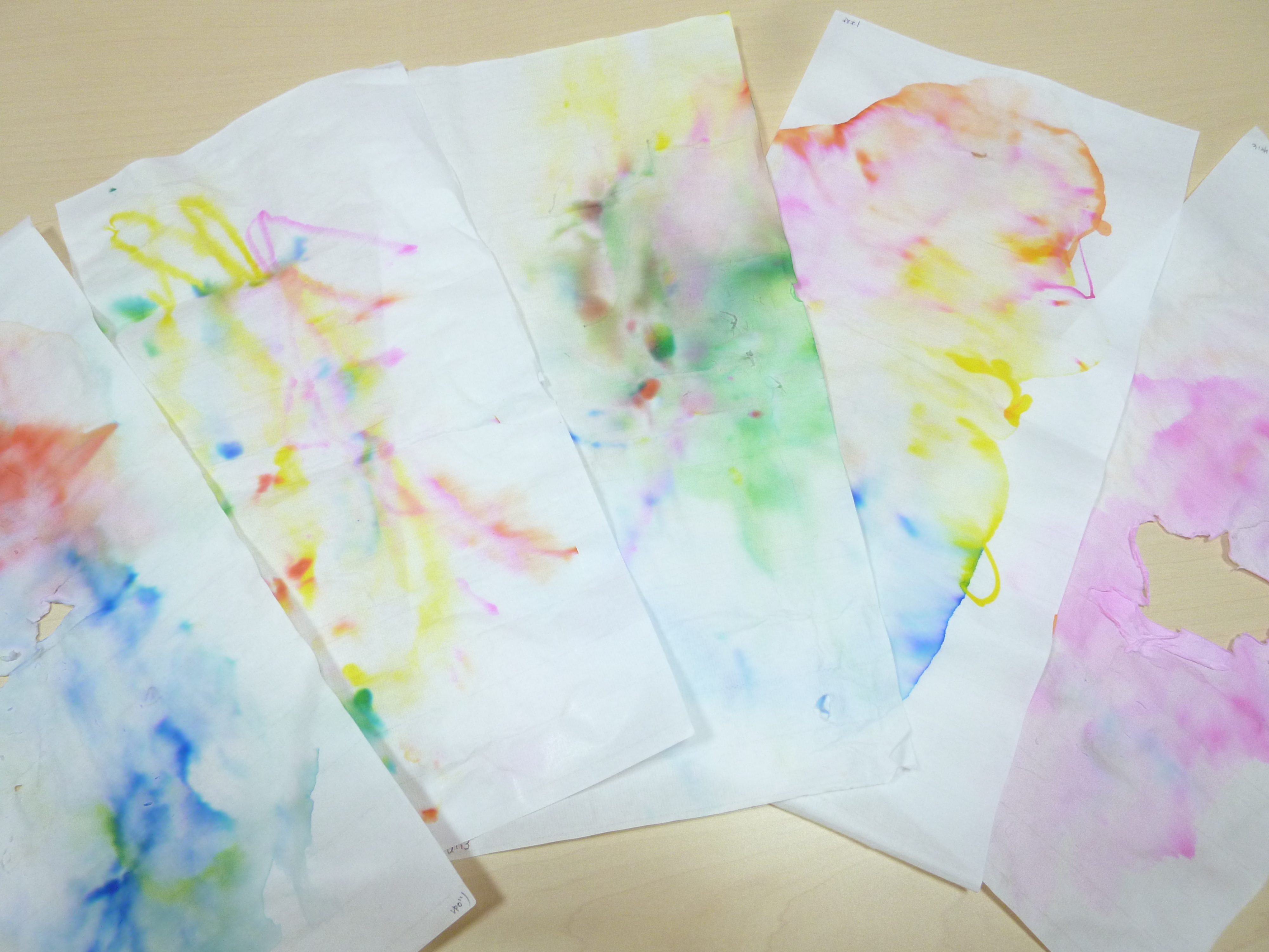 滲み絵を描いたよ(^^♪