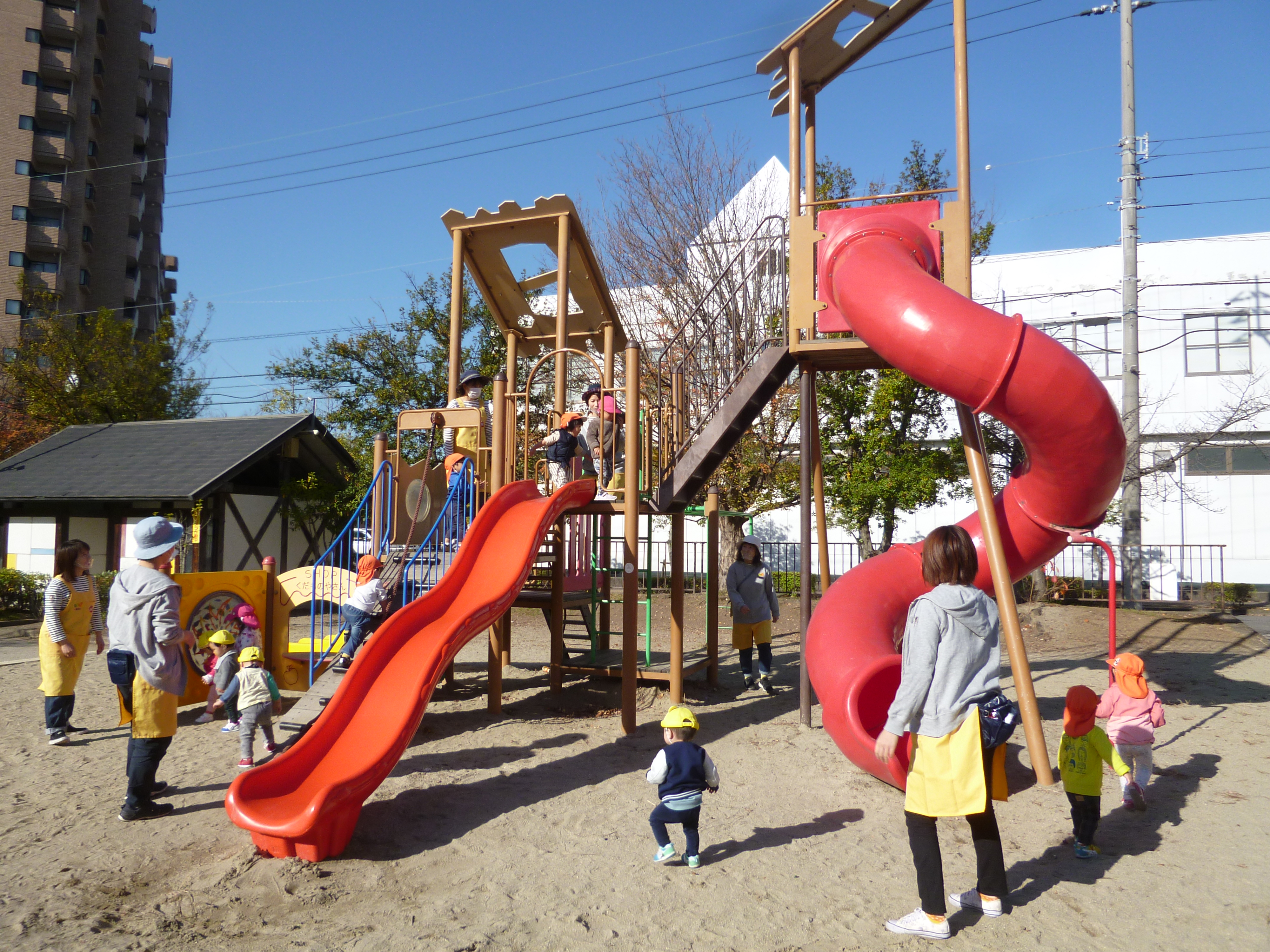 1号公園で遊んだよ(^^♪