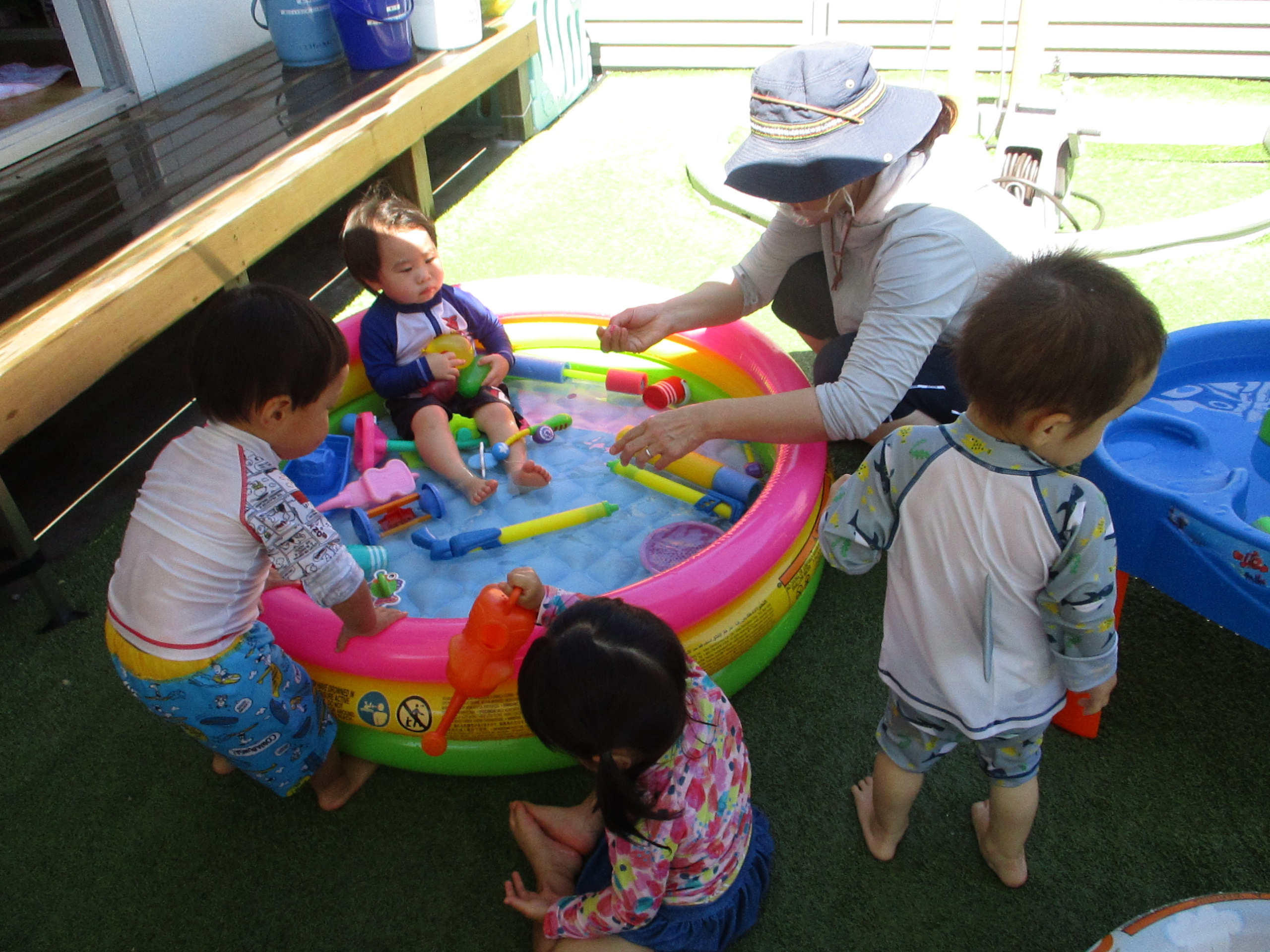 たのしい水遊び(^^♪